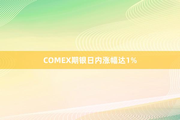 COMEX期银日内涨幅达1%